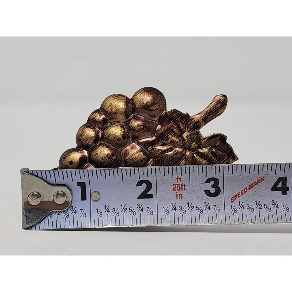Vintage Metal Grapevine Napkin Rings Brushed Brass Or Gold Tone Set Of‎ 5